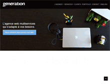 Tablet Screenshot of generationclik.com